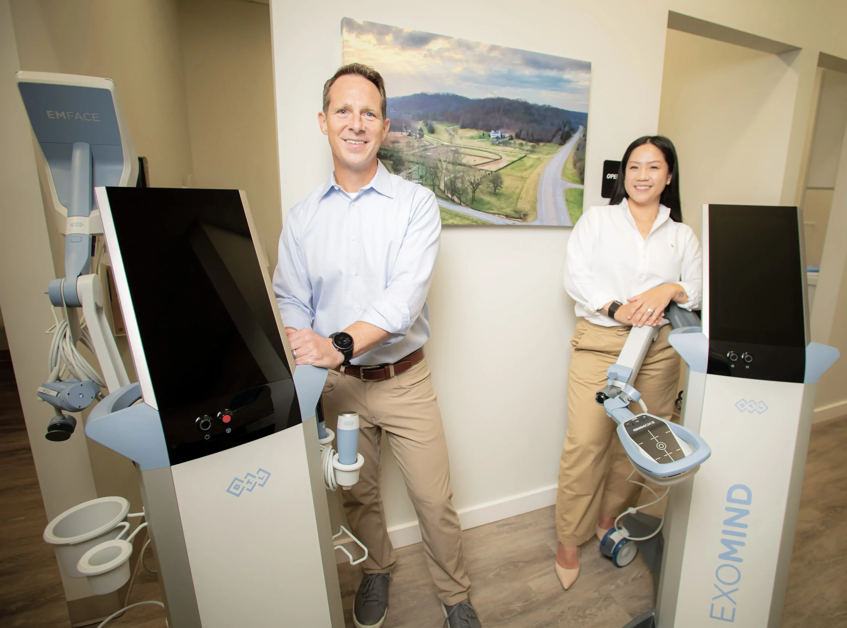 Dr. Keith Chapman, DDS and Nancy Siphonexay-Vadnais, the team at Williamson Aesthetics & Wellness in Franklin, TN