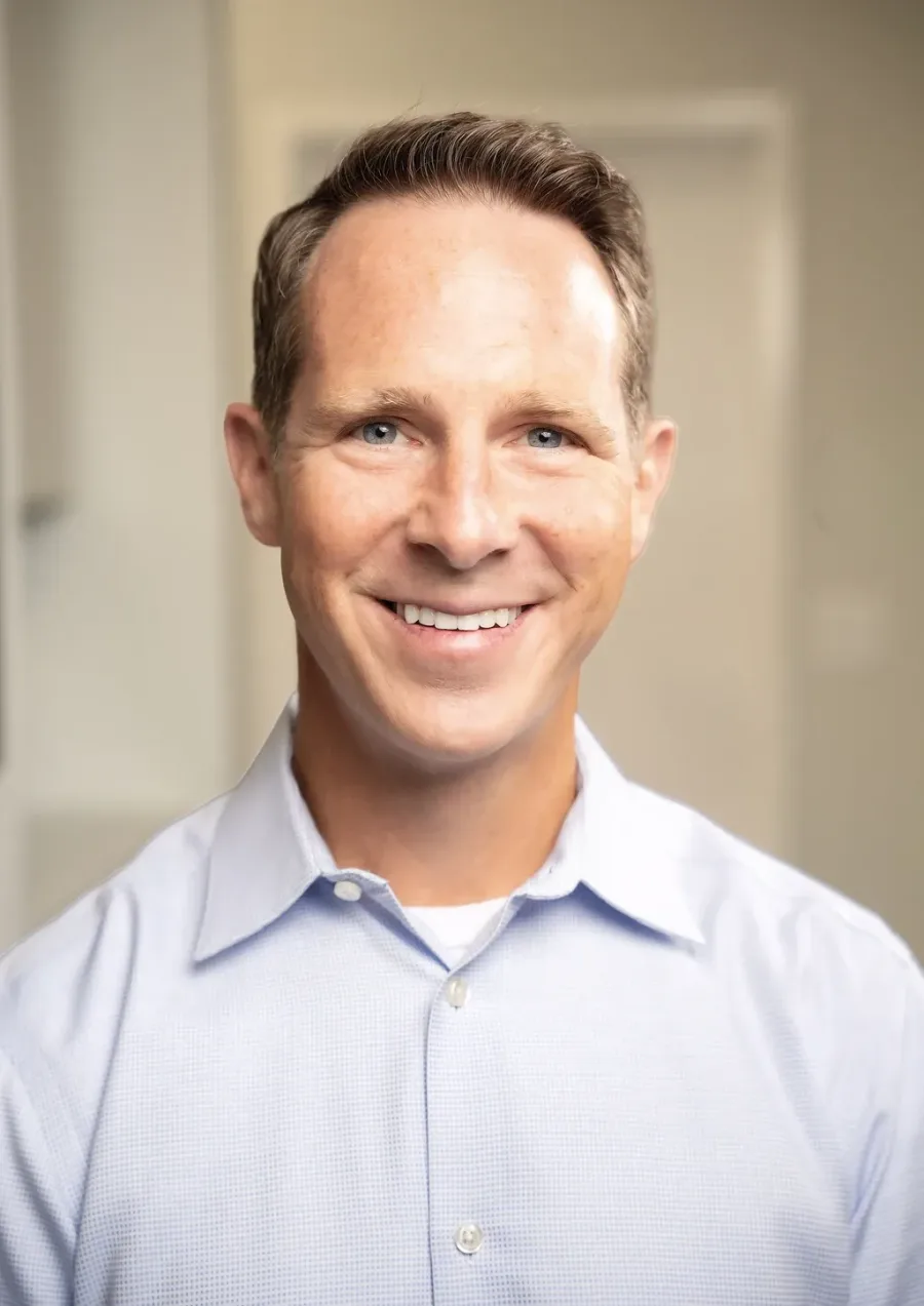 Dr. Keith Chapman, DDS, owner of Williamson Aesthetics & Wellness, at the practice on Battlewood St in Franklin, TN